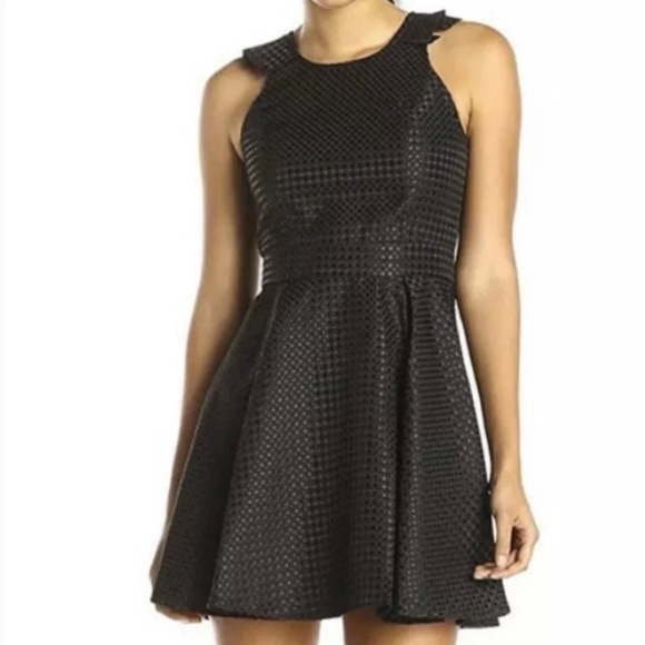 BCBGENERATION PLEATED SKATER DRESS - Picture 1 of 8